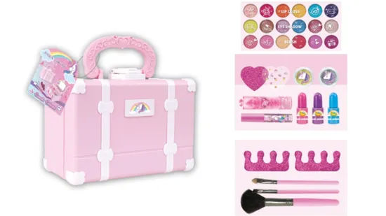 Conjunto de maquiagem por atacado emulacional Toy Girl Cosmetics com cílios