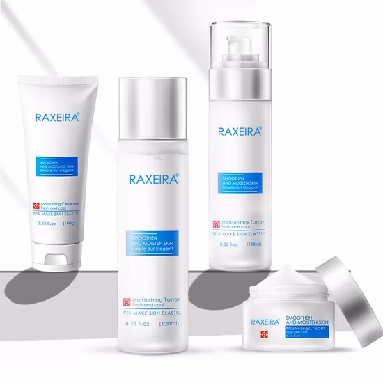 Fabricantes de cosméticos Kit facial feminino hidratante clareador reparação conjunto de cuidados com a pele reafirmante